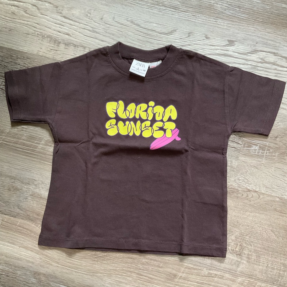 Zara 2t Florida Sunset top